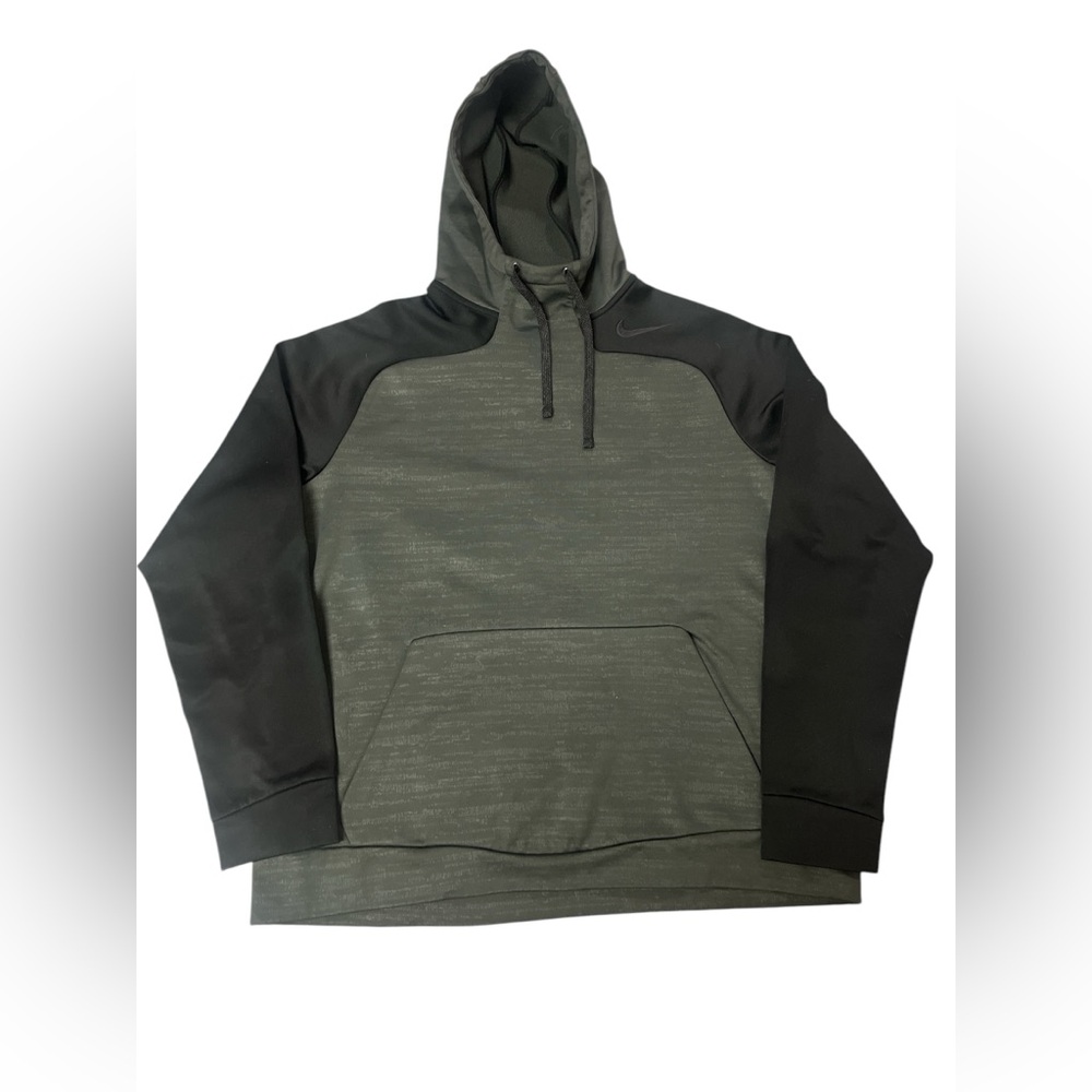 Nike pro training hoodie therma fit grey and black size XL